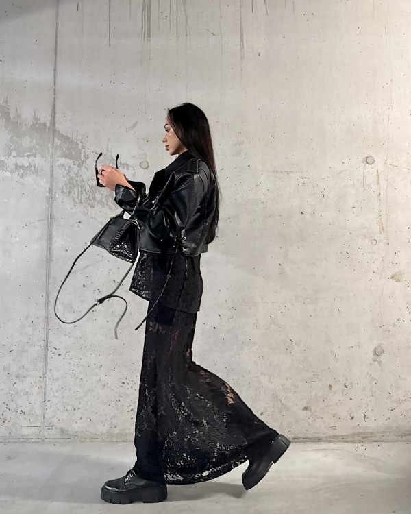 spódnica koronkowa, spódnica czarna, spódnica koronka, la milla, lamilla, spódnica na wyjście, spódnica  maxi