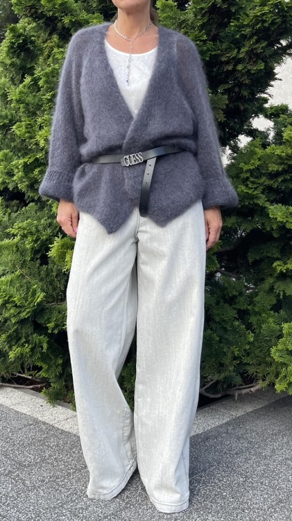 kardigan moherowy damski, kardigan kid moher, kardigan moherowy grafitowy, luźny kardigan na jesień do jeansów, kardigan oversize z moheru, puszysty kardigan moherowy, kardigan premium z moheru