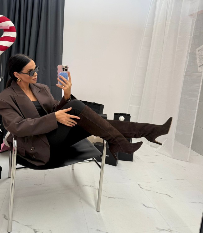 la milla kozaki zamszowe, la milla kozaki brązowe, la milla kozaki, la milla kozaki zamszowe na jesień, zamszowe kozaki la milla, la milla buty, la milla obuwie, kozaki skórzane la milla, la milla buty skóra naturalna, la milla kozaki na szpilce