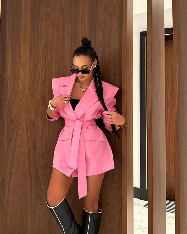 marynarka la milla, la milla, marynarka wigilia, marynarka damska różowa, marynarka damska la milla, różowa marynarka, elegancka marynarka damska, polska produkcja