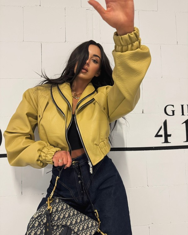 la milka kurtka skórzana musztardowa, la milla kurtka skóra musztardowa, la milla kurtka ramoneska, la milla ramoneska skórzana, la milla skórzana kurtka na wiosnę, la milla krótka ramoneska