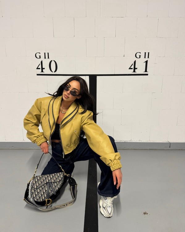 la milka kurtka skórzana musztardowa, la milla kurtka skóra musztardowa, la milla kurtka ramoneska, la milla ramoneska skórzana, la milla skórzana kurtka na wiosnę, la milla krótka ramoneska