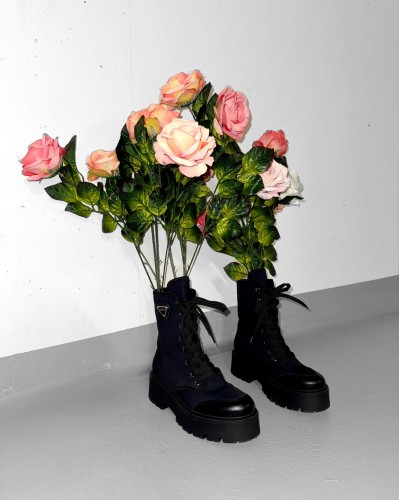 buty trapery damskie la milla, ciężkie buty la milla, buty la milla, buty wiązane la milla, buty skórzane la milla, czarne workery la milla, czarne trapery, buty na grubej podeszwie, botki la milla, buty damskie na jesień, skórzane buty damskie