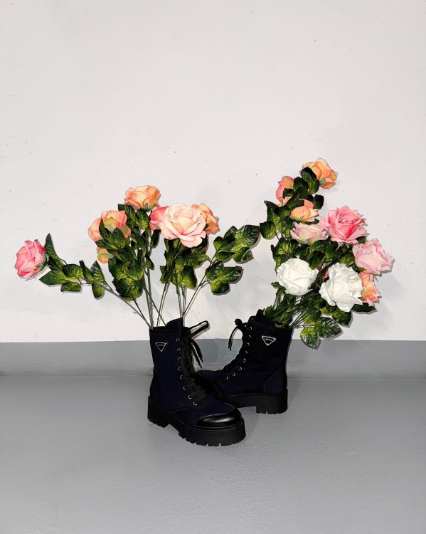 buty trapery damskie la milla, ciężkie buty la milla, buty la milla, buty wiązane la milla, buty skórzane la milla, czarne workery la milla, czarne trapery, buty na grubej podeszwie, botki la milla, buty damskie na jesień, skórzane buty damskie