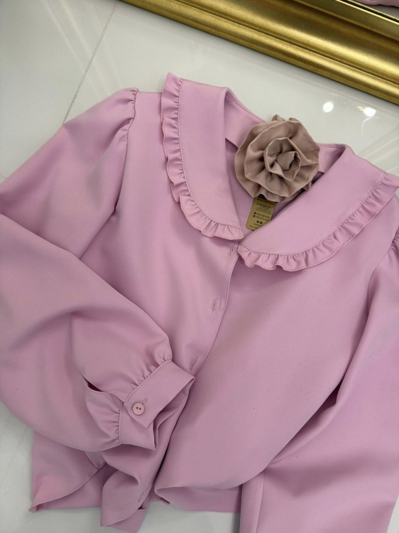 koszula z kołnierzykiem gold lady, koszula z kołnierzykiem różowa, koszula vintage, różowa koszula damska z kołnierzykiem, różowa koszula damska na wiosnę, koszula damska do jeansów, koszula z kołnierzykiem różowa, koszula damska gold lady różowa